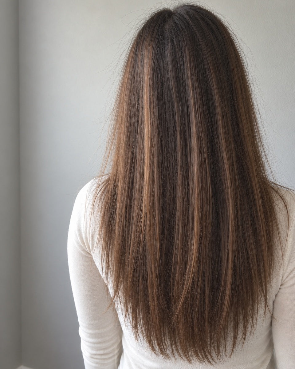 Glat, blankt hår efter SkinLuxe SmoothOn glattebørste