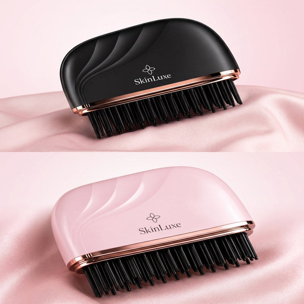SkinLuxe SmoothOn glatteb&oslash;rste i Sort og Soft Pink
